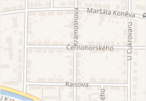 Kramolínova v obci Nymburk - mapa ulice
