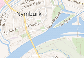 Na Fortně v obci Nymburk - mapa ulice