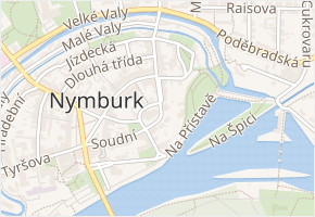 Na Příkopě v obci Nymburk - mapa ulice