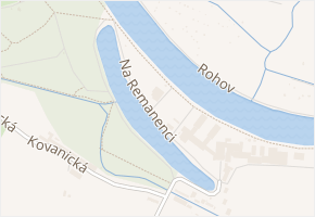 Na Remanenci v obci Nymburk - mapa ulice