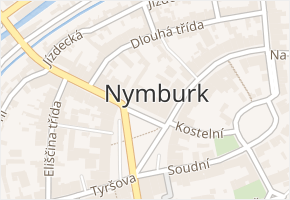 Náměstí Přemyslovců v obci Nymburk - mapa ulice