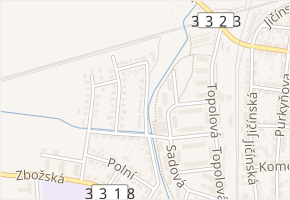 Osvalda Polívky v obci Nymburk - mapa ulice
