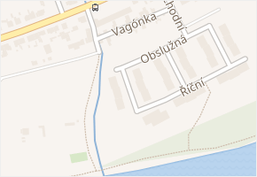Rákosová v obci Nymburk - mapa ulice