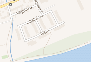 Říční v obci Nymburk - mapa ulice