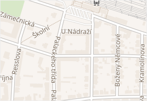 U Nádraží v obci Nymburk - mapa ulice