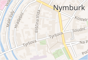 U Staré sladovny v obci Nymburk - mapa ulice