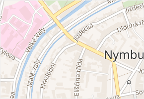 Velké Valy v obci Nymburk - mapa ulice