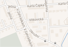 Vítkovická v obci Nymburk - mapa ulice