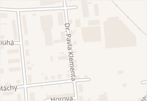 Dr. Pavla Klementa v obci Nýřany - mapa ulice