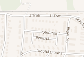Polní v obci Nýřany - mapa ulice