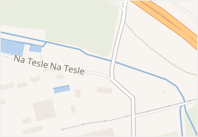 Tesla v obci Nýřany - mapa ulice