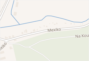 U Mexika v obci Nýřany - mapa ulice