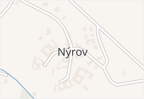 Nýrov v obci Nýrov - mapa části obce