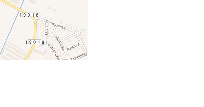 Luční v obci Nýrsko - mapa ulice
