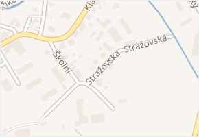 Strážovská v obci Nýrsko - mapa ulice