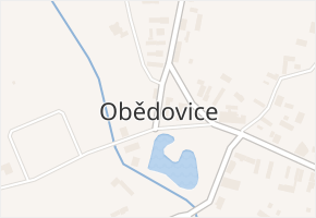 Obědovice v obci Obědovice - mapa části obce
