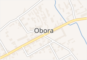 Obora v obci Obora - mapa části obce