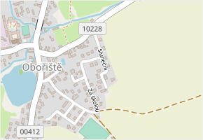 Sluneční v obci Obořiště - mapa ulice