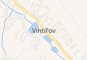 Vintířov v obci Obrataň - mapa části obce