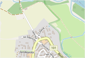 K Cihelně v obci Obříství - mapa ulice