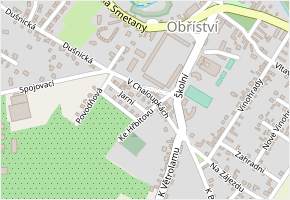 V Chaloupkách v obci Obříství - mapa ulice