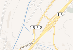 Dukelská v obci Obrnice - mapa ulice