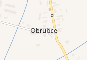 Obrubce v obci Obrubce - mapa části obce