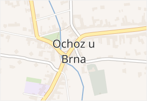 Ochoz u Brna v obci Ochoz u Brna - mapa části obce