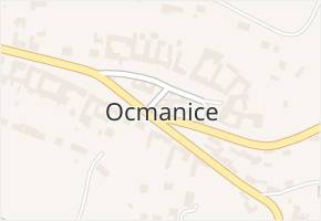 Ocmanice v obci Ocmanice - mapa části obce
