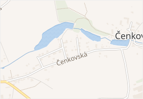 Čenkovská v obci Odolena Voda - mapa ulice