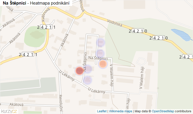 Mapa Na Štěpnici - Firmy v ulici.