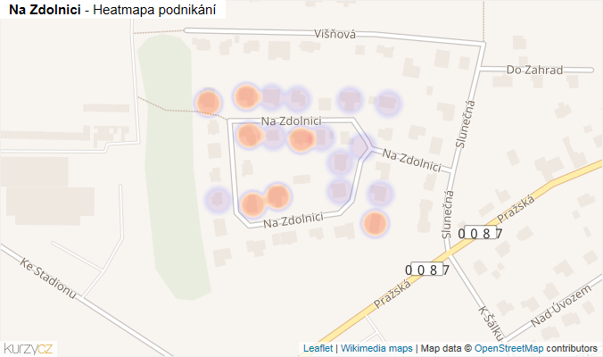 Mapa Na Zdolnici - Firmy v ulici.