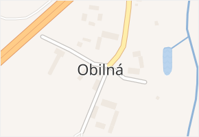 Obilná v obci Odrava - mapa části obce