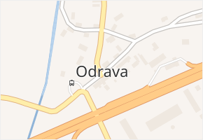 Odrava v obci Odrava - mapa části obce