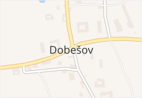 Dobešov v obci Odry - mapa části obce