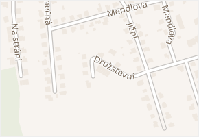 Družstevní v obci Odry - mapa ulice