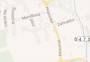 Nad Benzinkou v obci Odry - mapa ulice