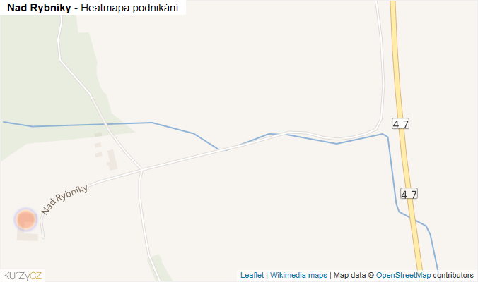 Mapa Nad Rybníky - Firmy v ulici.