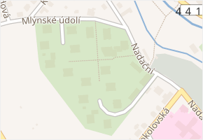 sídliště Pod lesem v obci Odry - mapa ulice