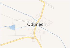 Odunec v obci Odunec - mapa části obce
