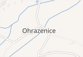 Ohrazenice v obci Ohrazenice - mapa části obce