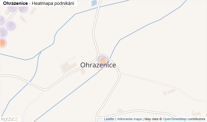 Mapa Ohrazenice - Firmy v části obce.
