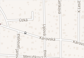Lipová v obci Ohrobec - mapa ulice