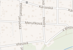 Meruňková v obci Ohrobec - mapa ulice