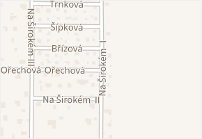 Na Širokém v obci Ohrobec - mapa ulice