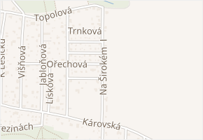Na širokém I v obci Ohrobec - mapa ulice