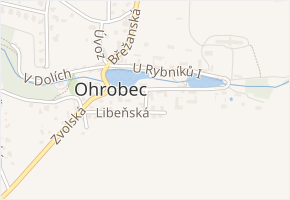Sadová v obci Ohrobec - mapa ulice