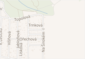 Šípková v obci Ohrobec - mapa ulice