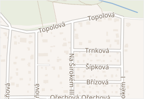 Trnková v obci Ohrobec - mapa ulice