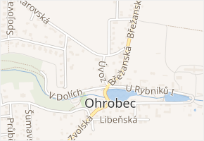 Úvoz v obci Ohrobec - mapa ulice